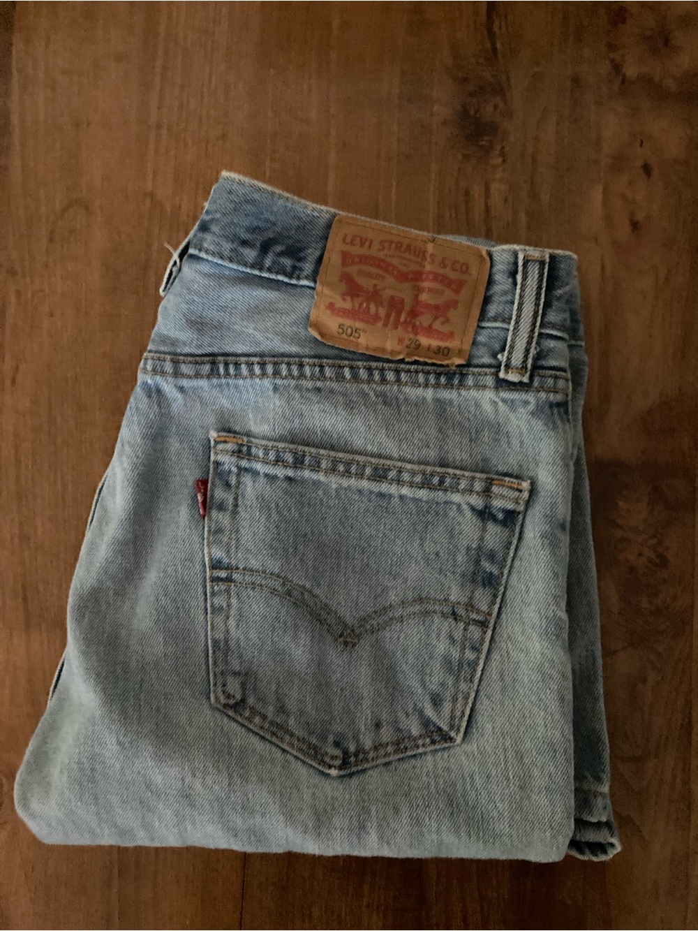 Levi's Light Blue Straight Jeans - Classic 505 Style. 29 W 30 L